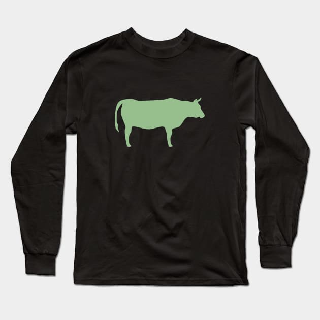 Randall Cattle (Radiant) Long Sleeve T-Shirt by Cascade Patterns